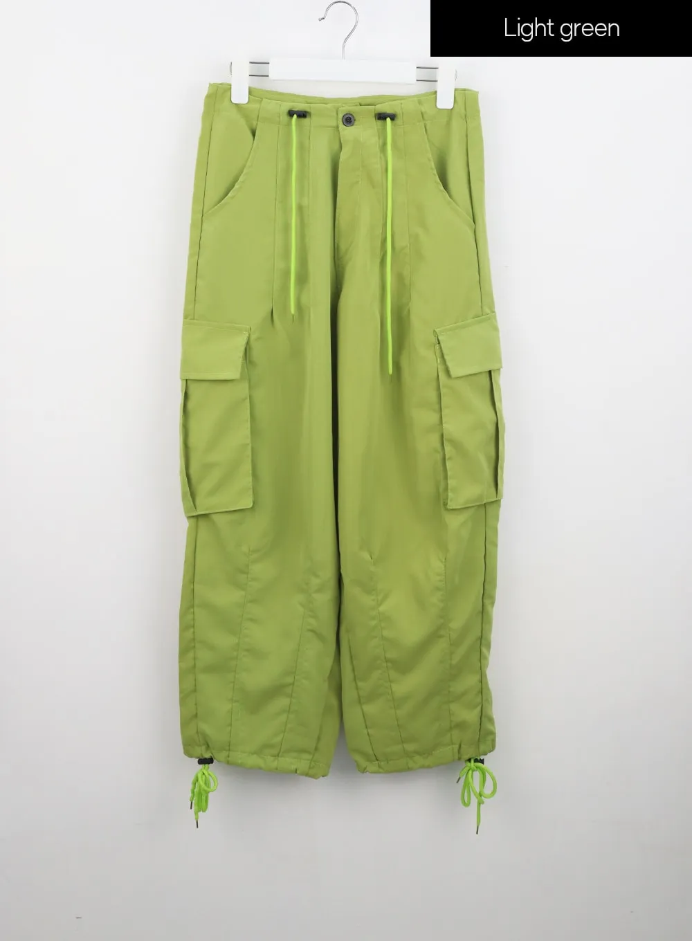 Nylon Baggy Cargo Pants IU330