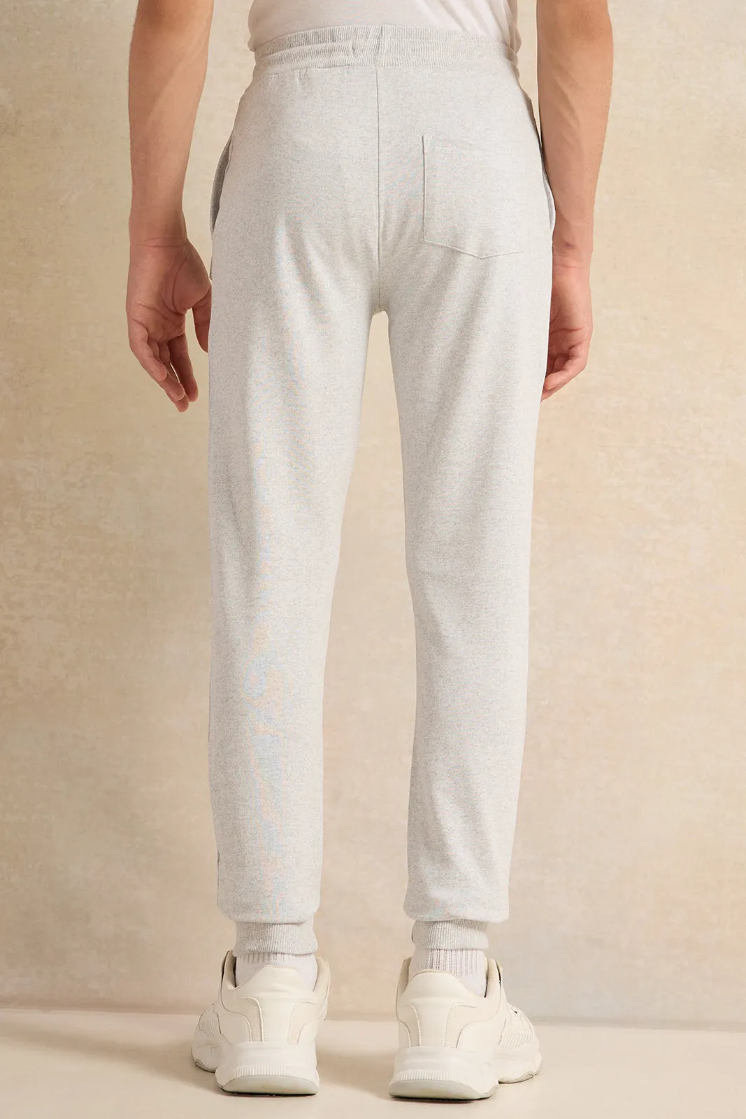 Senior Boys Basic Grey Track Pants