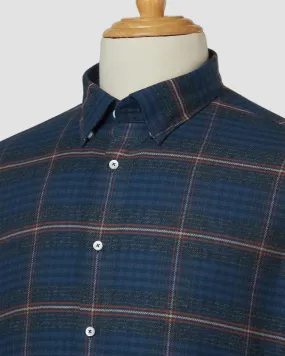 Somelos Blue Noise Checked Shirt