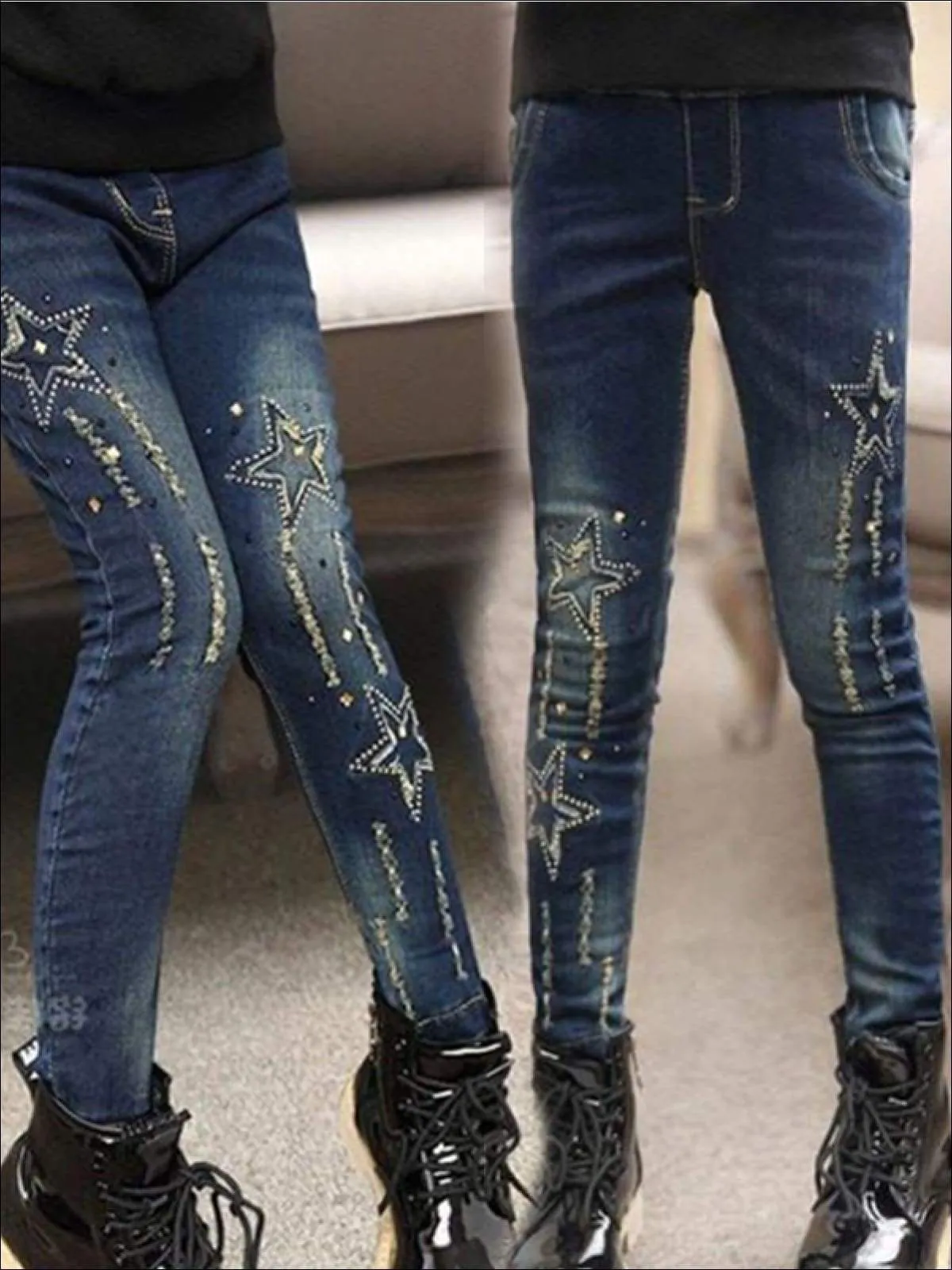 Sparkle Star Skinny Jeans