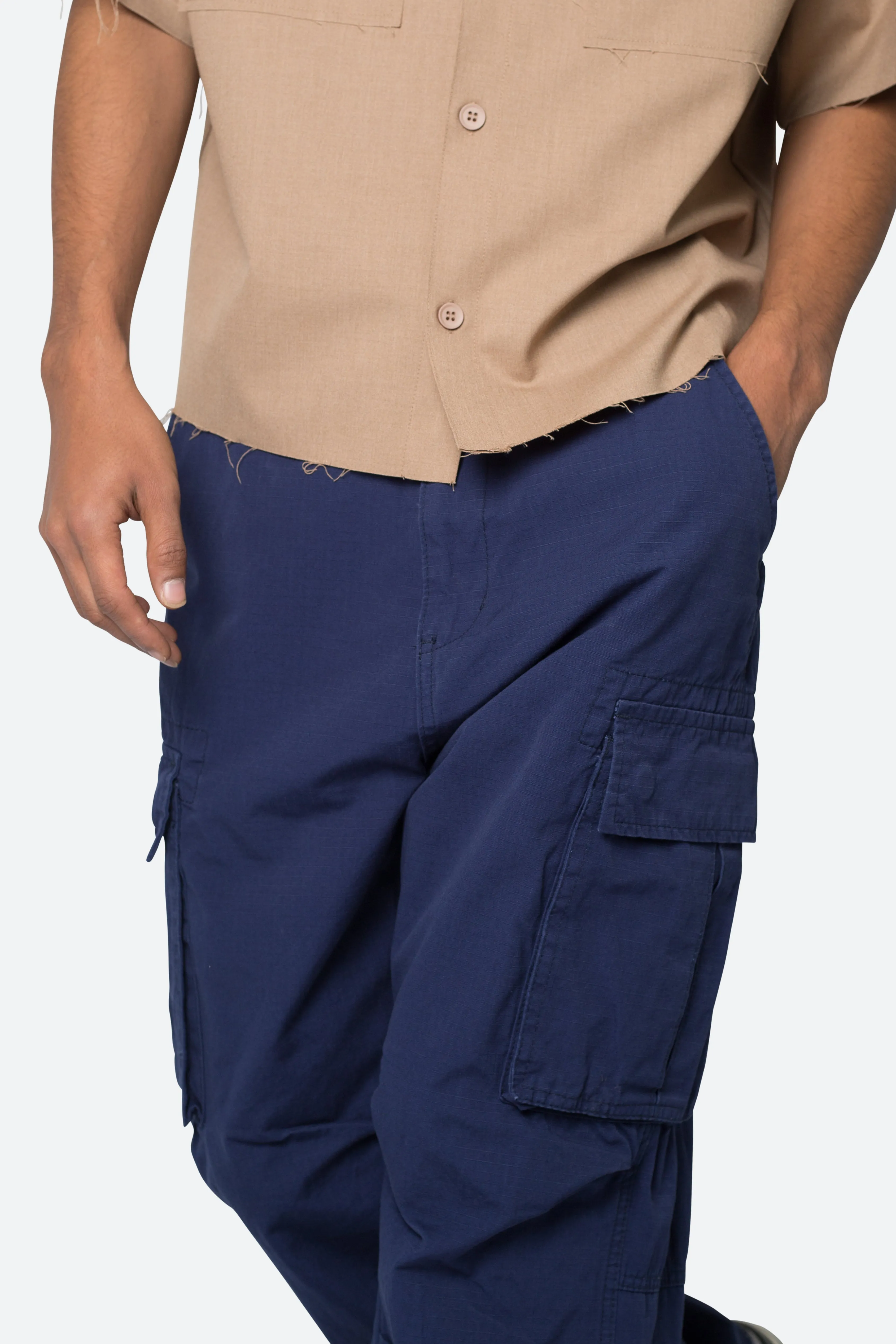 Ultra Baggy Vintage Cargo Pants - Navy