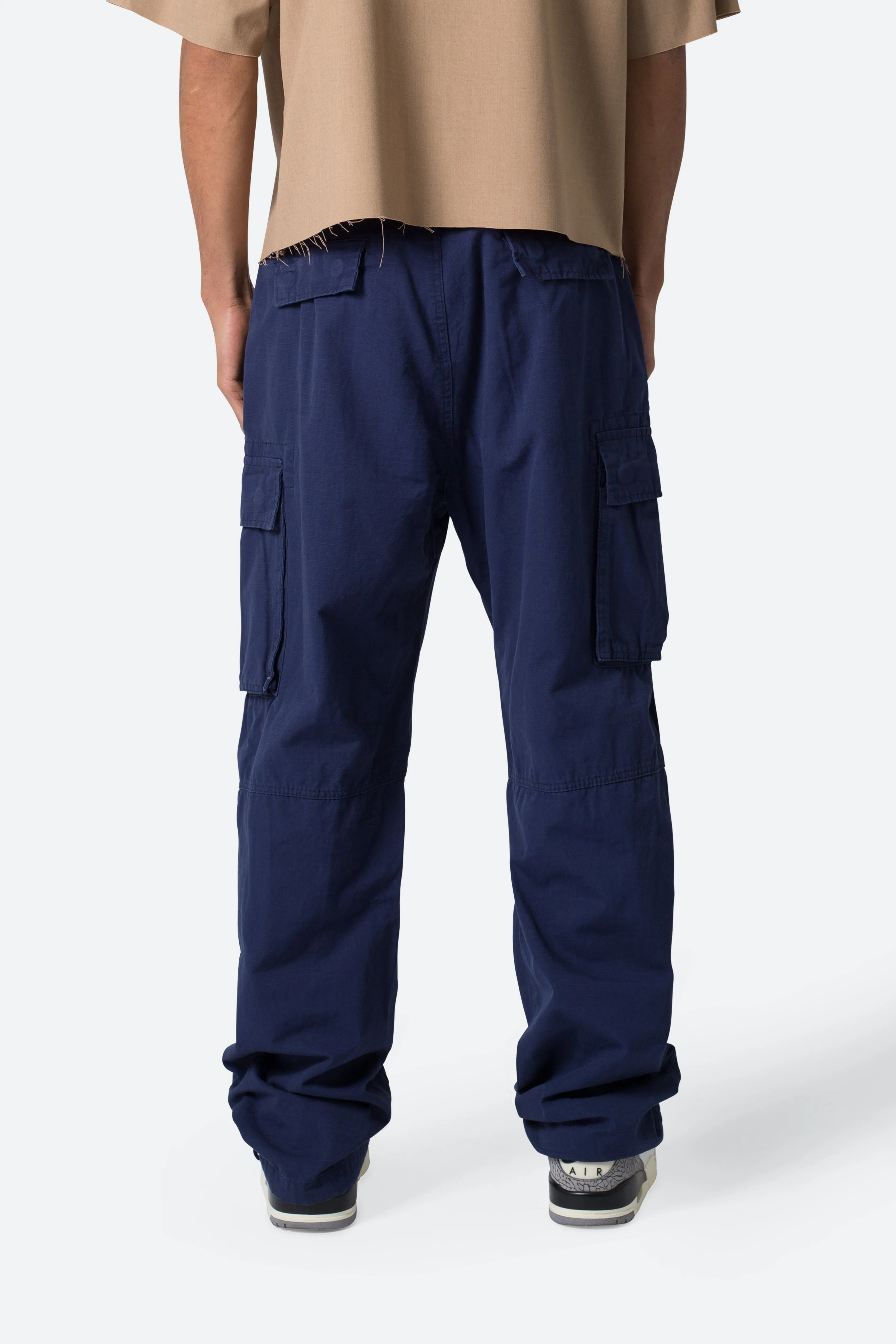 Ultra Baggy Vintage Cargo Pants - Navy