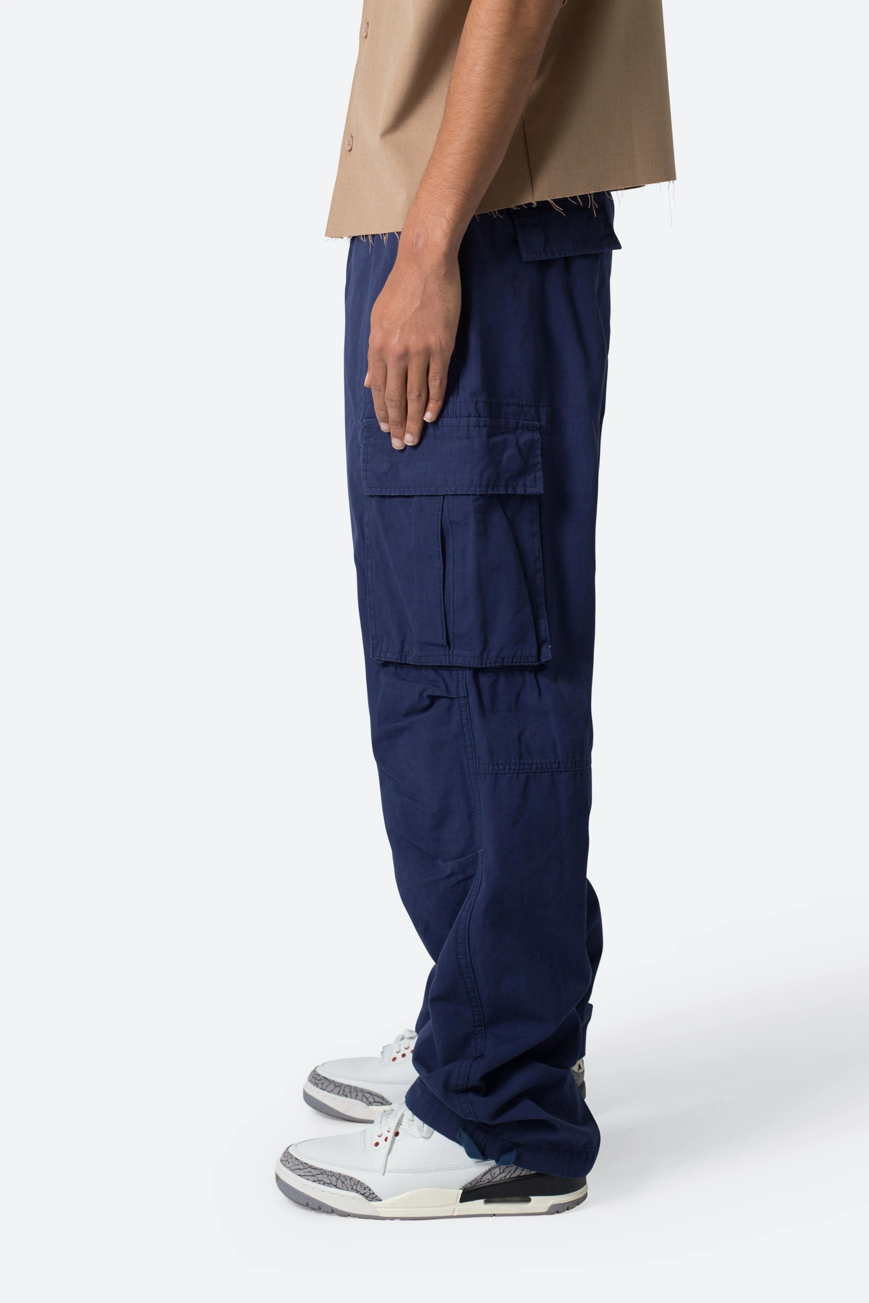 Ultra Baggy Vintage Cargo Pants - Navy