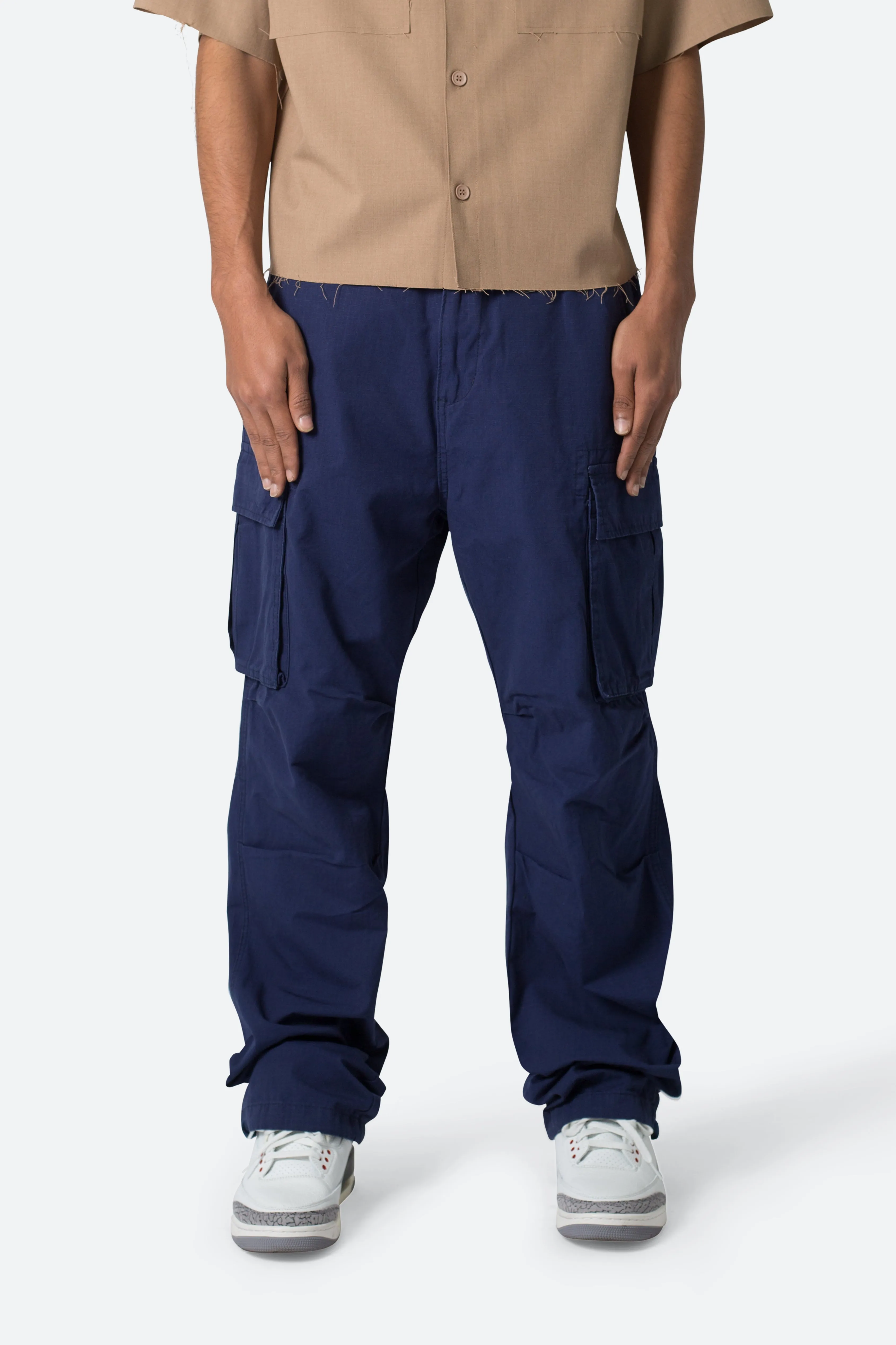 Ultra Baggy Vintage Cargo Pants - Navy