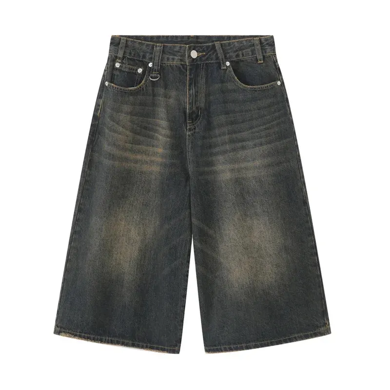 Vintage Loose Men's Summer Denim Shorts