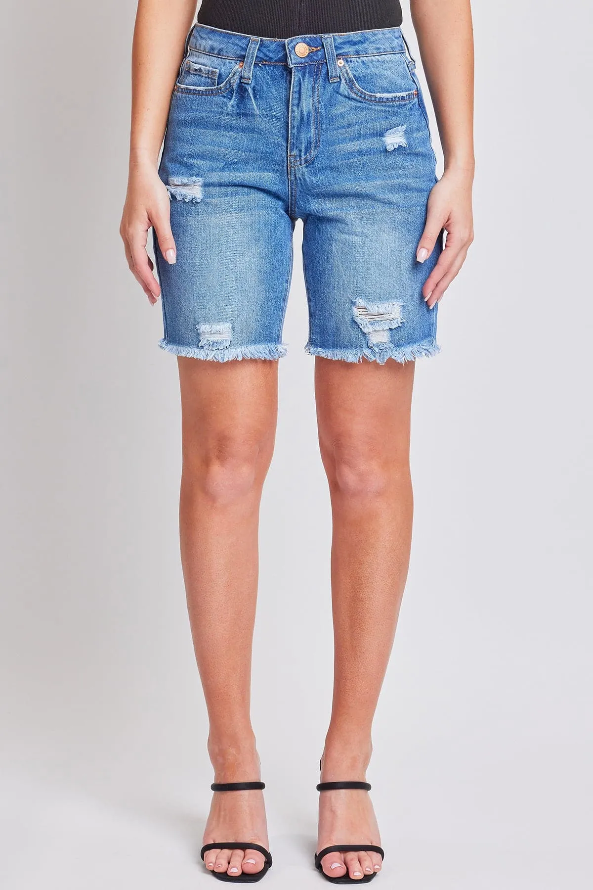 Women's Hybrid Dream Frayed Hem Shorts