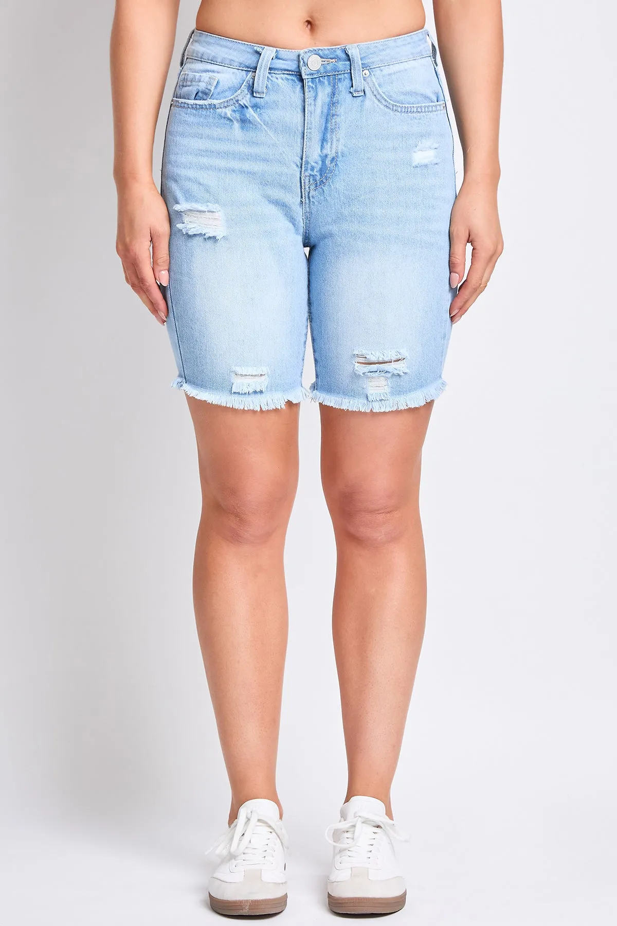 Women's Hybrid Dream Frayed Hem Shorts