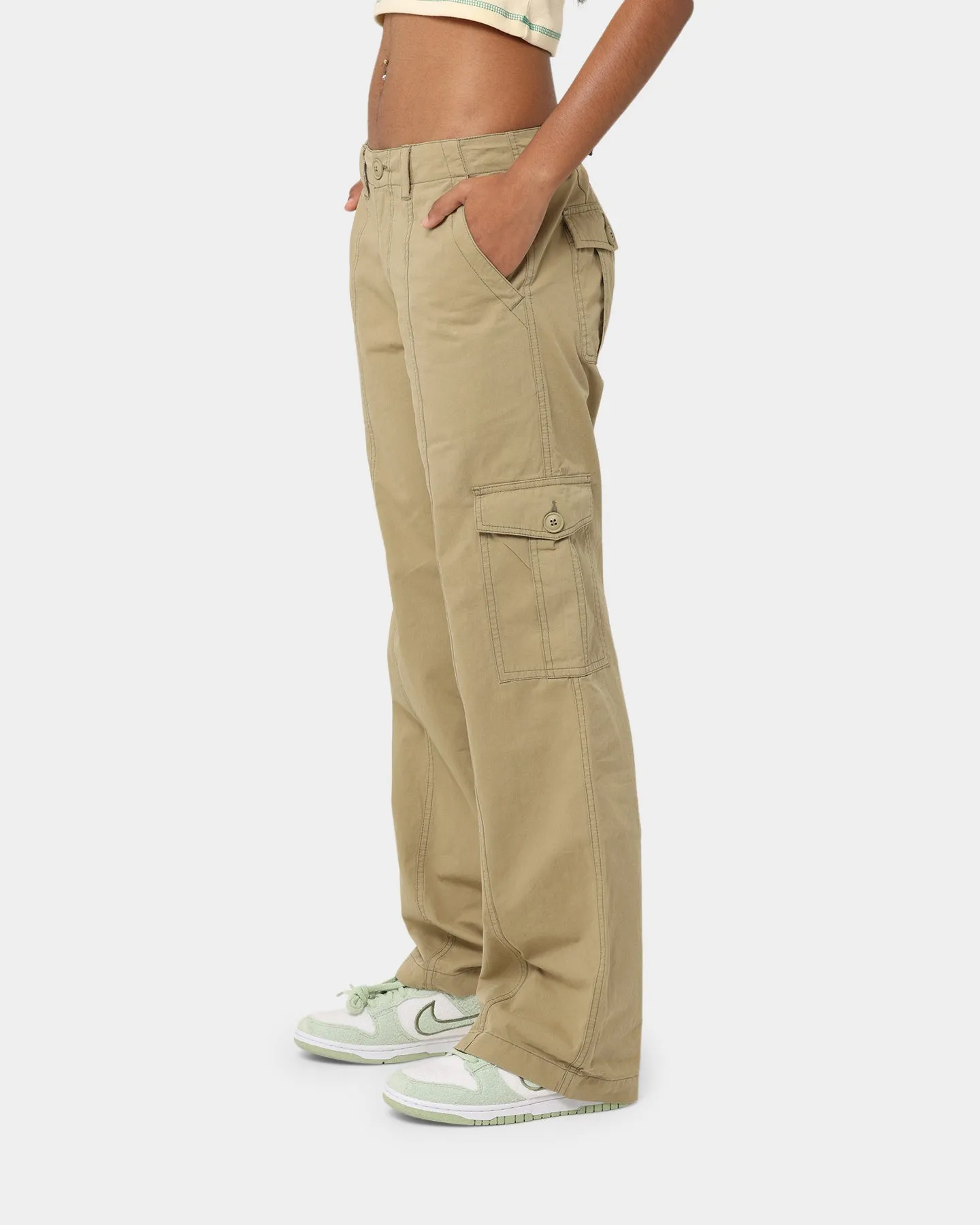 X-Girl Work Cargo Pants Khaki