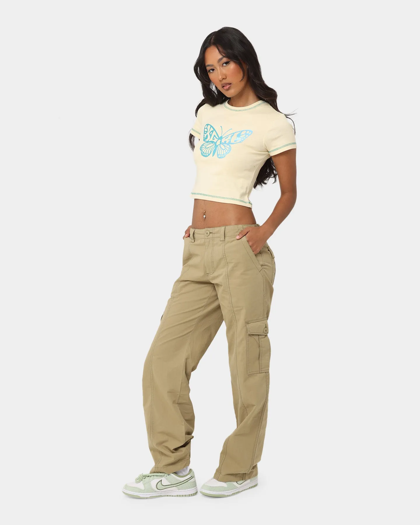 X-Girl Work Cargo Pants Khaki