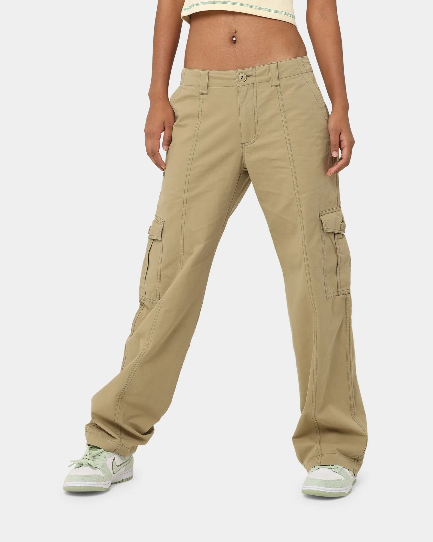 X-Girl Work Cargo Pants Khaki