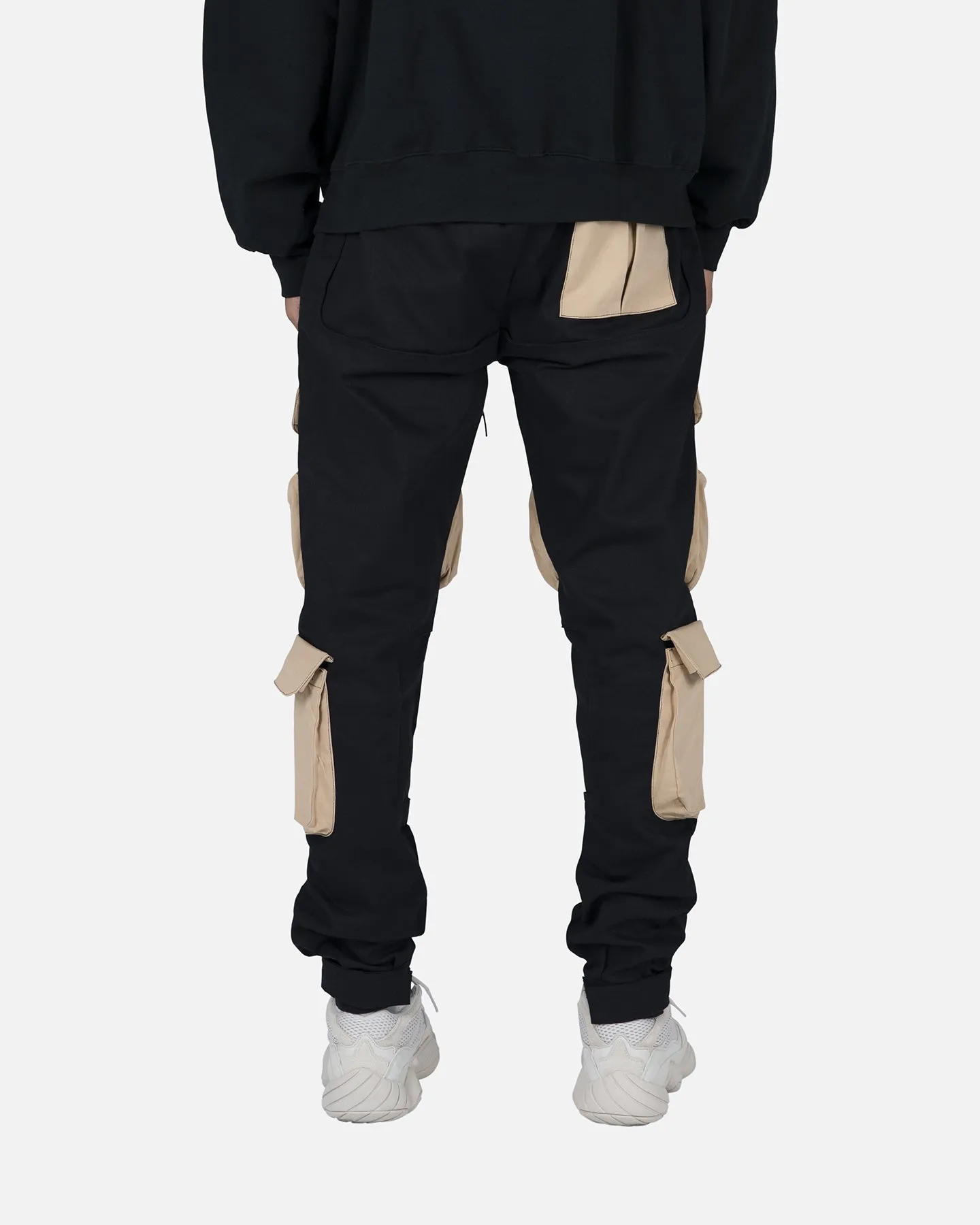 XXIII Cajeme Contrast Cargo Pants Black/Stone